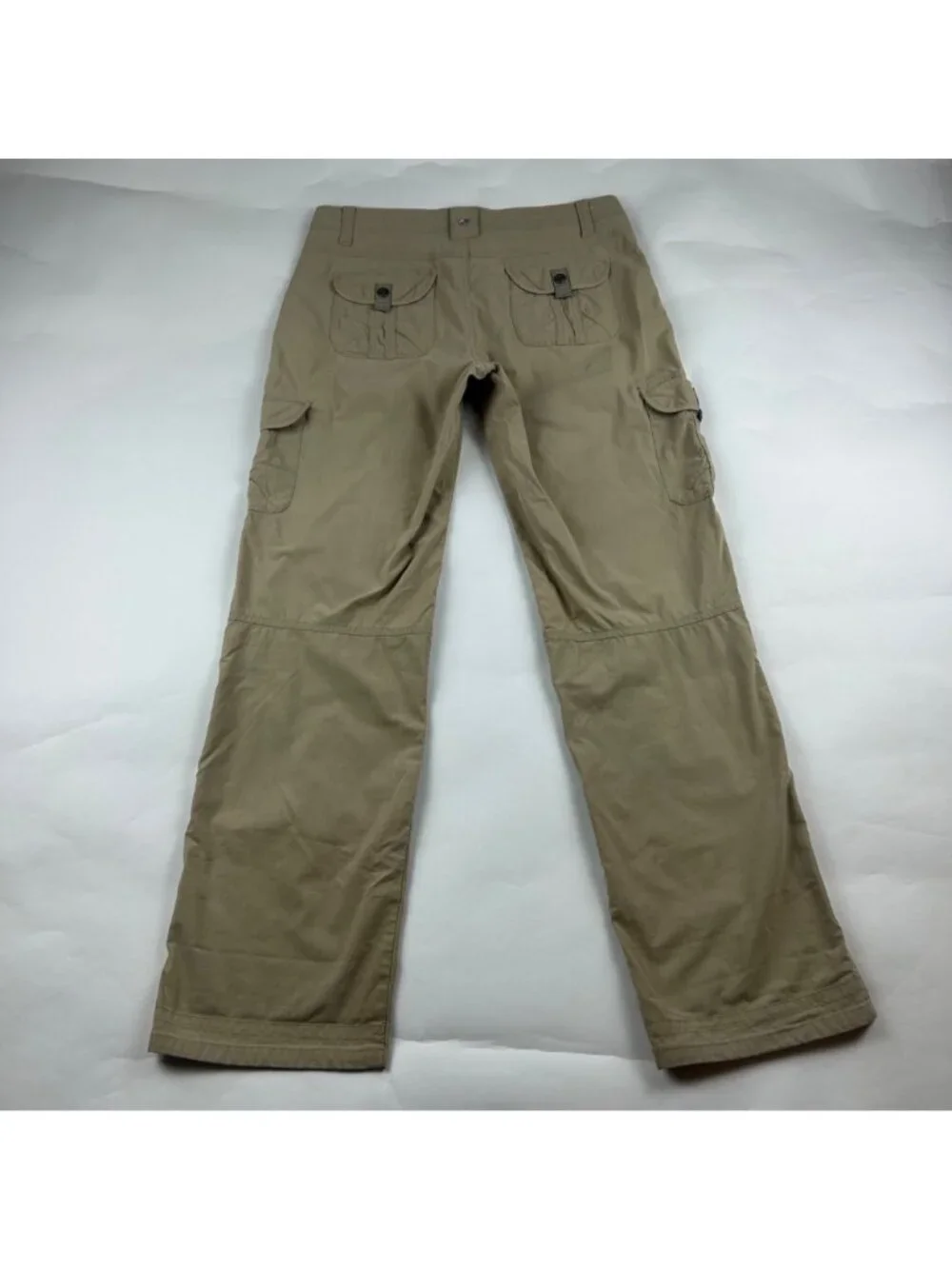 KÜHL Warm Tan Stretch Canvas Cargo Roll Cuff Adventure Pant 10R - Picture 6 of 7